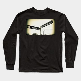 La Brea Avenue & Grosvenor Street, Inglewood, CA by Mistah Wilson Long Sleeve T-Shirt